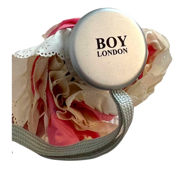 floral pink umbrella with hearts ♥️ and ruffles BOY LONDON - Picture 5 of 6